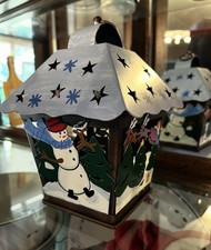 Pfaltzgraff Snow Village Hanging Pierced Meta...