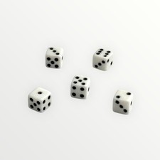 6 Sided D6 5 mm Mini Dice Set of 5 - Dicecapades 2nd Edition Die