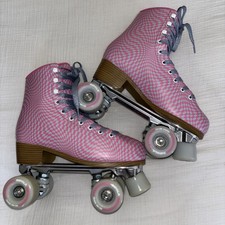 Impala Rollschuhe Gr. UK7 pink & blau gebrauc...
