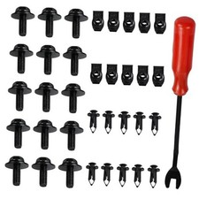 PCS Universal Engine Under Cover Splash Shield Guard Body Bolts Kit, Bumper 35