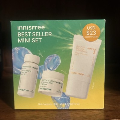 innisfree Hydrate + Protect Bestseller Minis Set - NEW SEALED Imperfect Box
