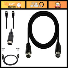10FT Mini DIN 10-Pin Extension Cable Male to Female for TV, Monitor, Projector,