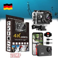 Action Cam 4K 20MP Wasserdicht Action Sport Kamera WiFi Body Cam Fernbedienung~