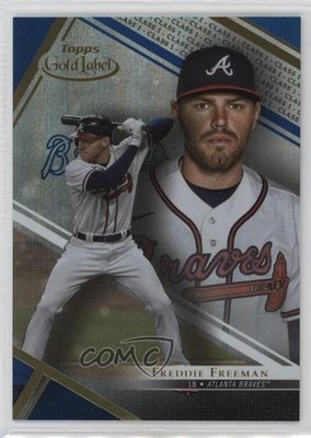 2021 Topps Gold Label Class 1 Blue 55/150 Freddie Freeman #92 04eb