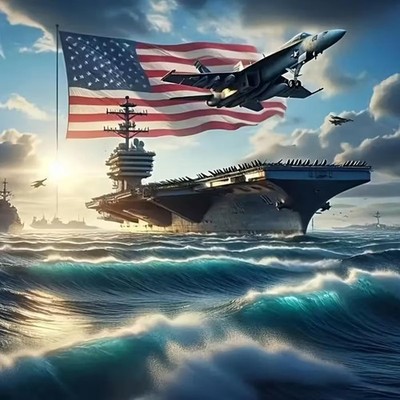 5D Navy Aircraft Carrier & Nimitz-Class Carrier Diamond Painting Kits,F/A-18 Fig