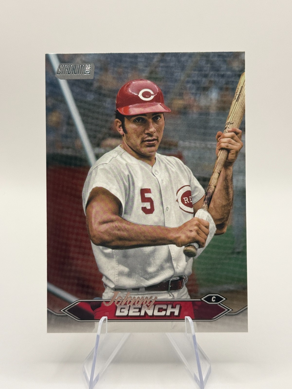 Johnny Bench 2024 Topps Stadium Club #75 Cincinnati Reds Trading Card MLB