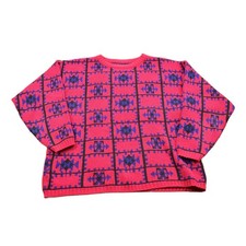 Vintage 1990s Pink Knitted Crewneck Sweater Women's M
