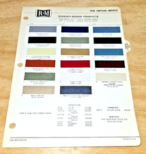 1968 Chrysler Imperial Paint Chips Crown 300 R-m Codes Vintage Oem Coupe