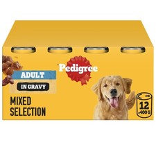 Pedigree Adult Dog Wet Food Can, Mixed Selection Gravy, 12x400g 2.99 per kilo