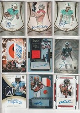 Lot Of (18) Auto /Auto Jersey Patch Football w/Rookie Immaculate Logo Patch Auto