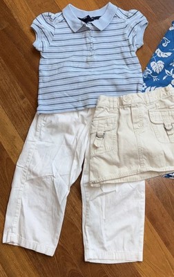 Girls Summer Lot Of 3 Gap, Kitestrings, Old Navy Top Skirt Pants Sz 4T