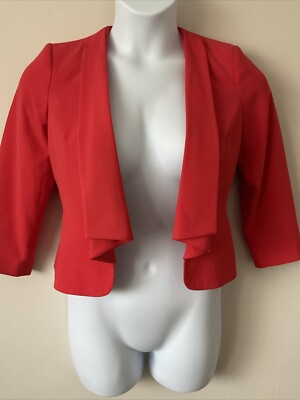 Principles Ben De Lisi Women's Bright Red Fitted Jacket Size 10