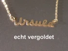 Elegant Necklace Ursula Chain Real Gold-Plated Name Necklace New
