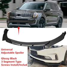 Fit For Kia Telluride 20-22 Front Bumper Lip Spoiler Splitter Universal Trim