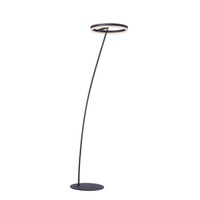 Led Stehlampe Anthrazit Schwenkbar Dimmbar Lichtring Warmweiß Licht Modern