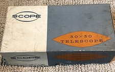 Scope Instrument Corp 30 x 30 Telescope Japan No. 2503 Excellent Condition 
