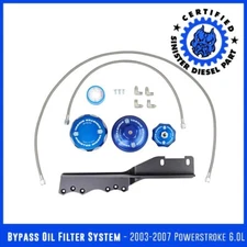 Sinister Diesel Bypass Oil Filter System for 2003-2007 Ford Powerstroke 6.0L