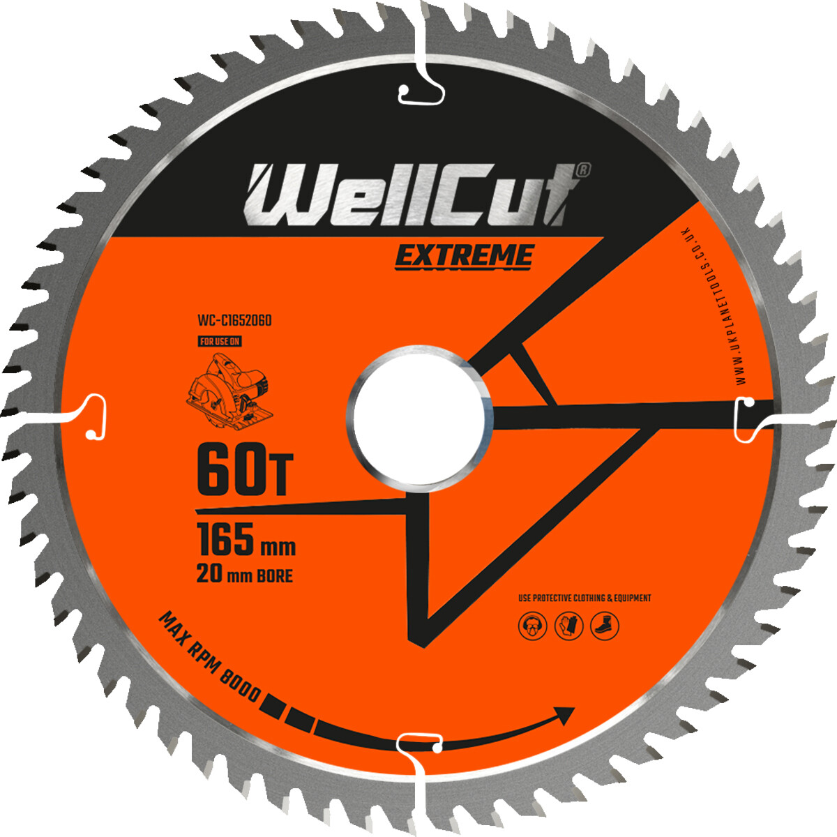 WellCut TCT Extreme Circular Saw Blades 165mm x 20mm Bore 24T, 48T