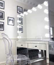 NICHES Hollywood Mirror Makeup XL 100cm Lights Up 15 LED Dimmable Bulbs