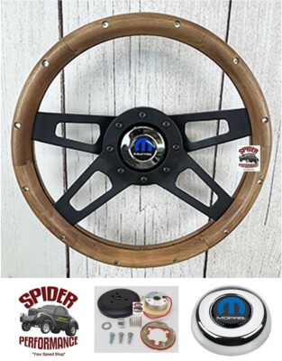 1965-1977 Dodge Van wood steering wheel MOPAR 13 1/2'' WALNUT II