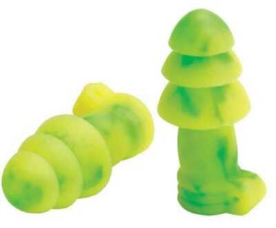 JETZ Uncorded Ear Plugs, 27dB Rated, Reusable Flanged Shape, PK 50 MOLDEX 6450