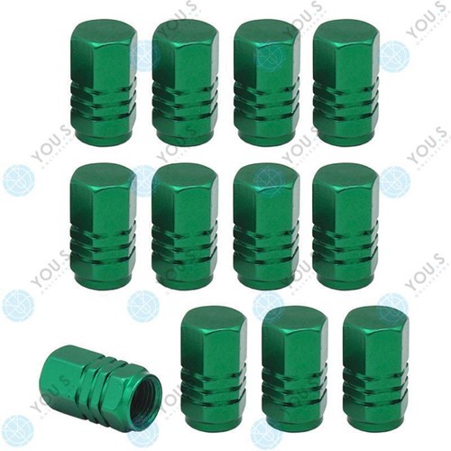 20 Pezzo You.S Alluminio Coperture Valvole Scuro Verde con Guarnizione Auto Lkw