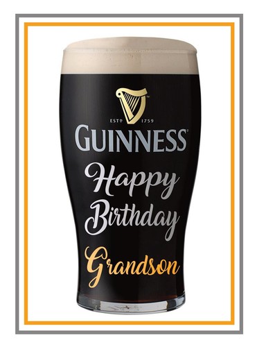 BEER ALE GUINNESS LAGER DAD SON BROTHER UNCLE ETC DRINK BIRTHDAY CARD FREE POST - Picture 32 of 45