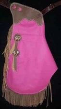 Custom Made Leather Kid's Chinks/Pink Kid's Chaps/Made in USA