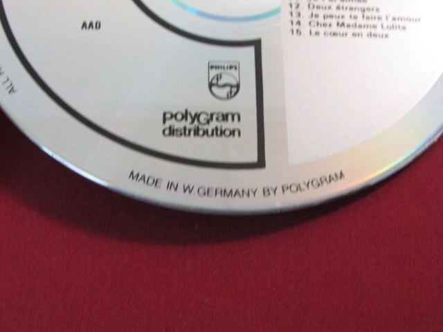 JOHNNY HALLYDAY SILVER SERIE 15 TRK GERMAN IMPORT CD CHANSON ROCK/POP ROCK OOP - Image 3 of 4