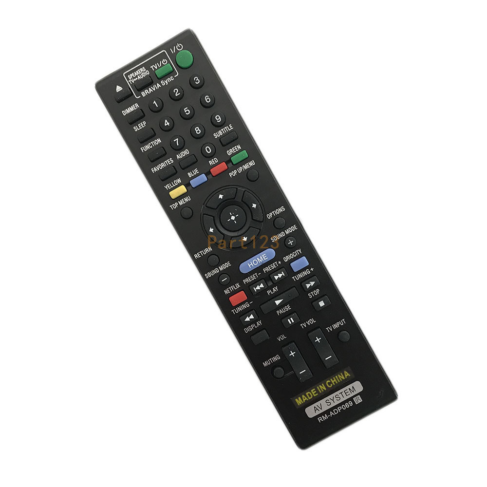 Remote Control FOR Sony BDVE2100 BDVE3100 BVDE6100 BD DVD Bluray