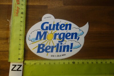 Alter Aufkleber Sender Sendung TV Fernsehen Rundfunk Radio SFB 88,8 Berlin