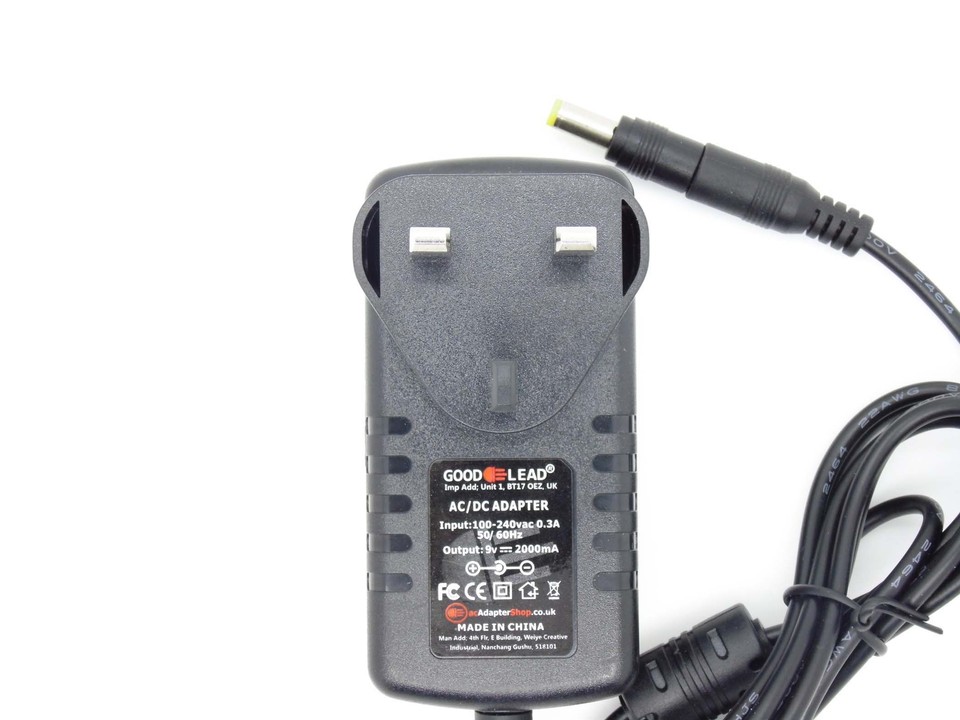 9V Mains AC DC Adapter Charger Argos Bush 10in 10 Inch Portable DVD Player eBay
