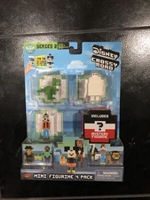 Disney Crossy Road Series 2 Mini Figurine 4 Pack Baymax Rex Toy Story Goofy NIB
