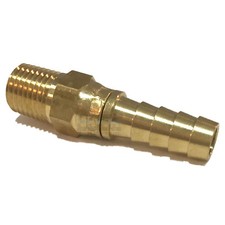 3/8 SWIVEL HOSE BARB X 1/4 MALE NPT Brass Pipe Fitting NPT Gas Fuel Water Air