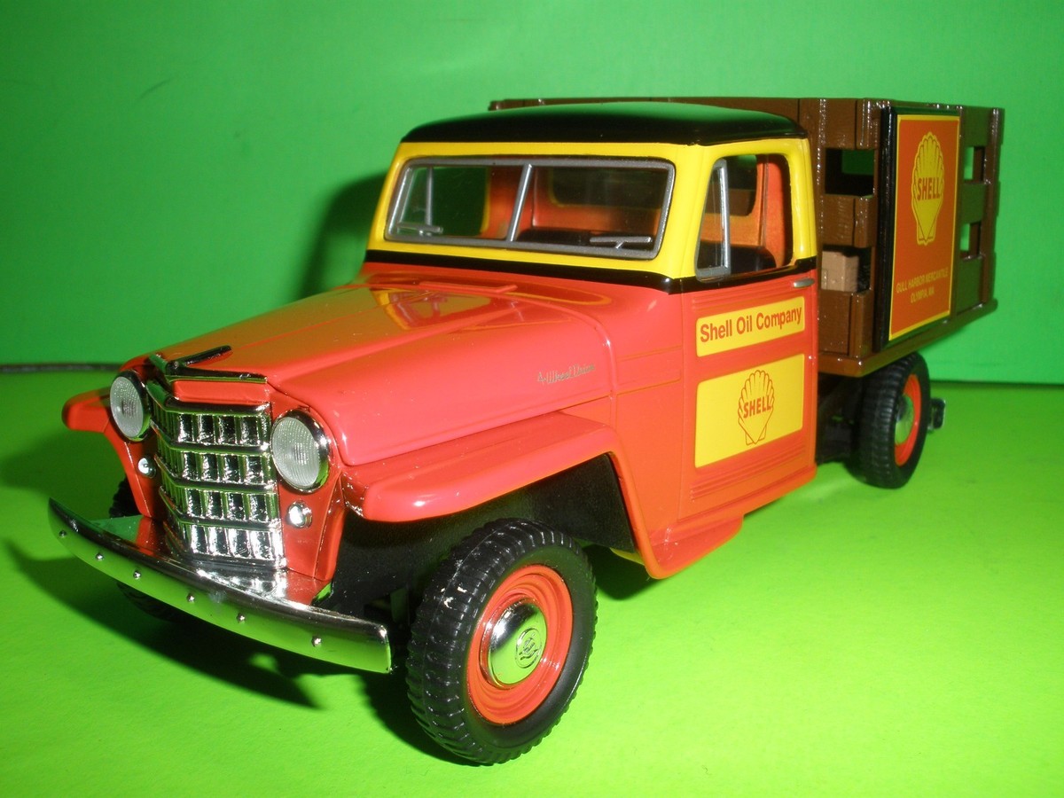 SHELL PETROLEUM SpeCast 1953 Jeep Willys Stake Bed Truck Liberty
