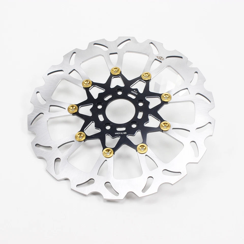 14" Big Black Front Brake Rotor for Harley 00-14 Dyna Softail FXSB 04-13 XL - Imagem 3 de 4