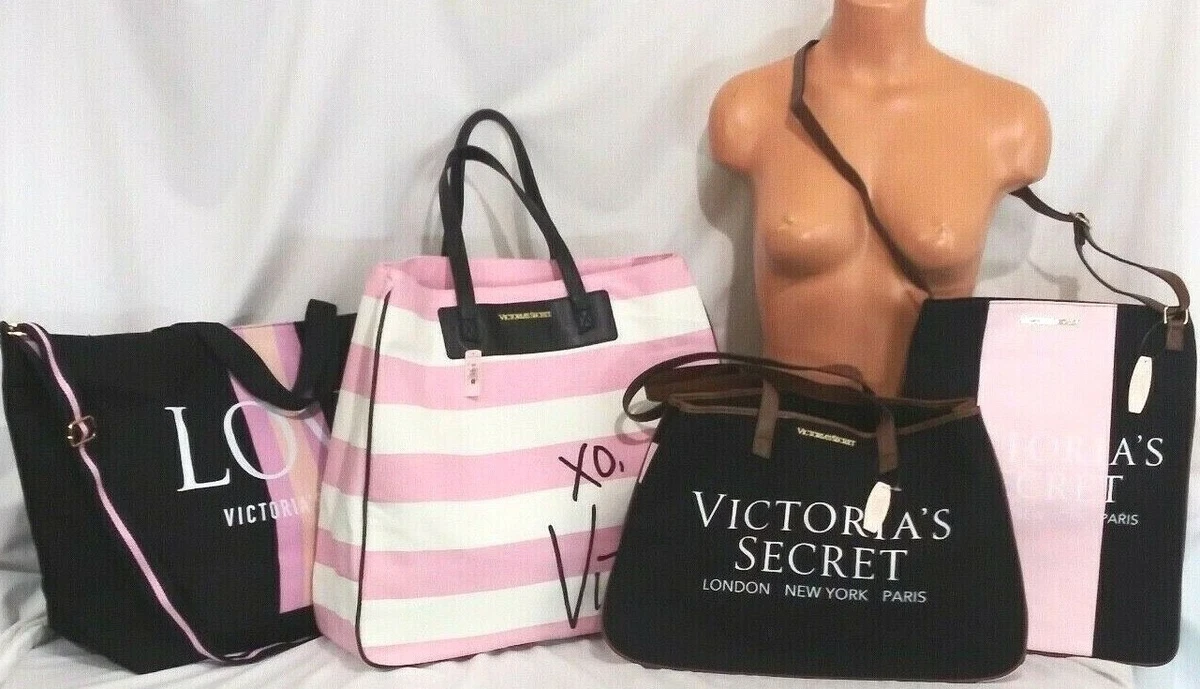 Victorias Secret Travel Set OF 4 Weekender Duffel Purse Bag Tote Shopper - Victoria's  Secret bag 