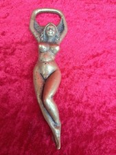 sch&ouml;ner, lter Flaschen&ouml;ffner , Akt , nackte Frau , Bronze
