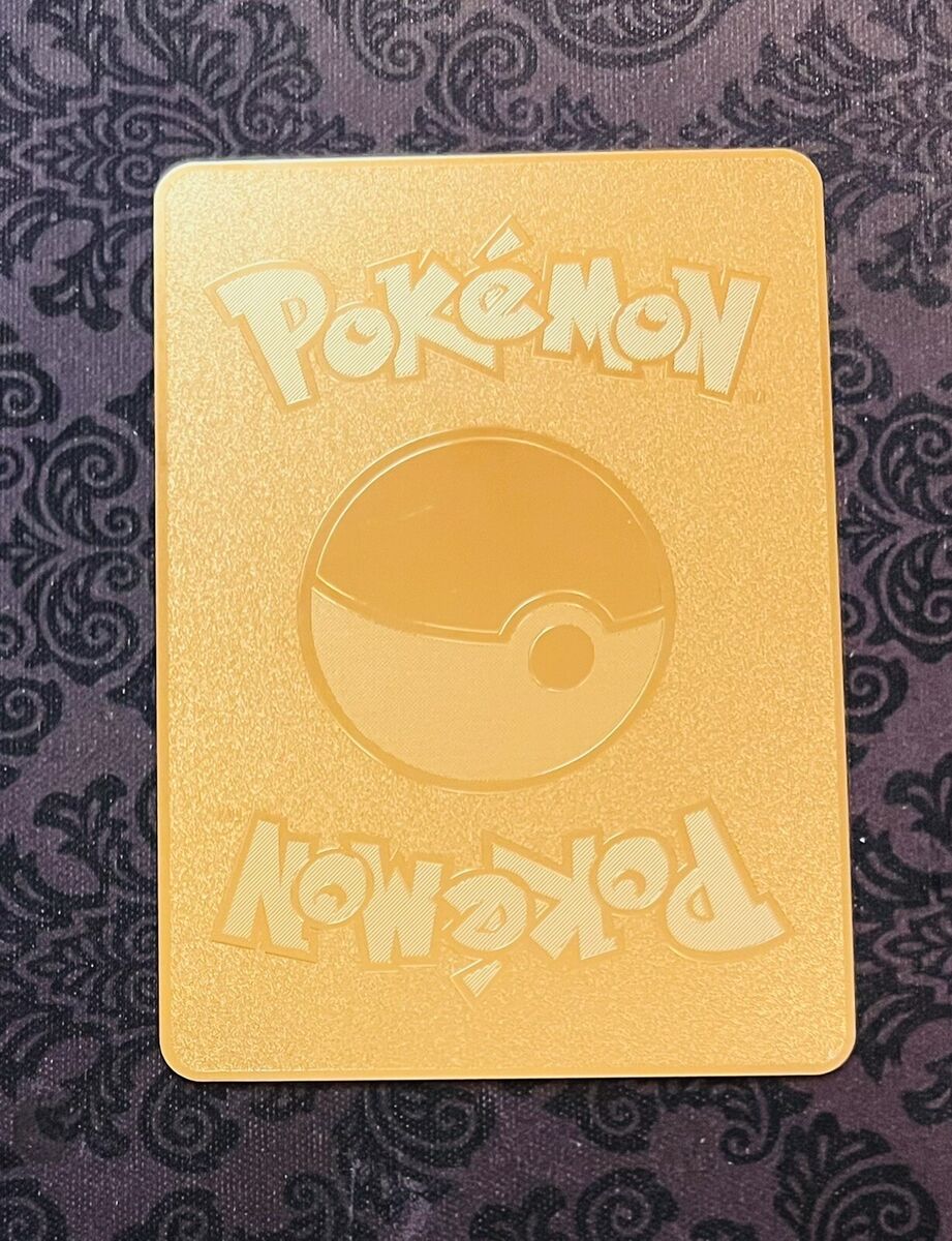 Spanish Pokemon Metal Card Vmax PIKACHU Charizard Gold Card