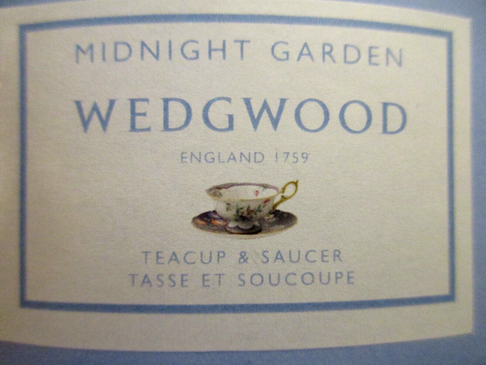 2 Wedgewood China "Crimson Orient & Midnight Crane" Cup & Saucer