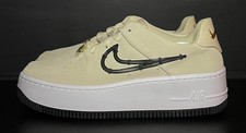 Nike Women's Air Force 1 Sage Low LX Light Cream/Black-Metallic Gold -  CI3482-200 | Sneaker District