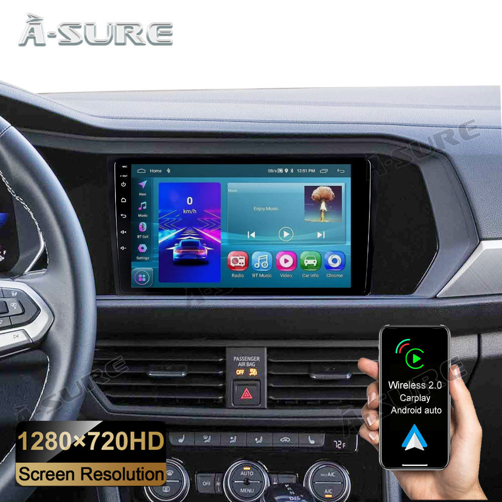 2+32GB Android 14 Car Stereo Radio For 2019-2024 Volkswagen Jetta A7 Carplay GPS