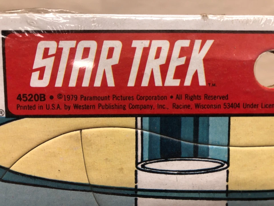 复古 STAR TREK 1979 Whitman 拼图带 Kirk & Spock — 第 4/4 张图片
