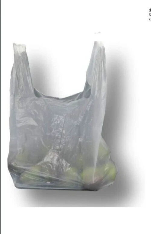 3kg SHOPPER PLASTICA BUSTE BIANCHE 27X50 SACCHETTO BUSTE FORTI RESISTENTI - Immagine 2 di 2