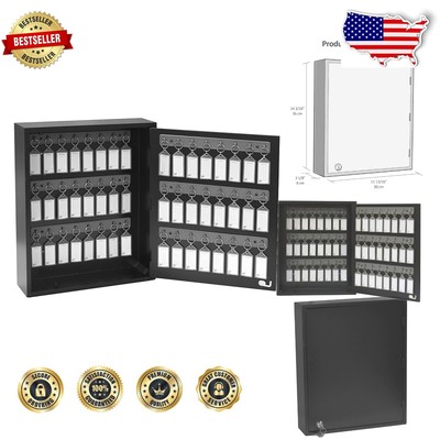Multi-Functional Key Cabinet: 48-Position Organizer with Lock for Office & Home
