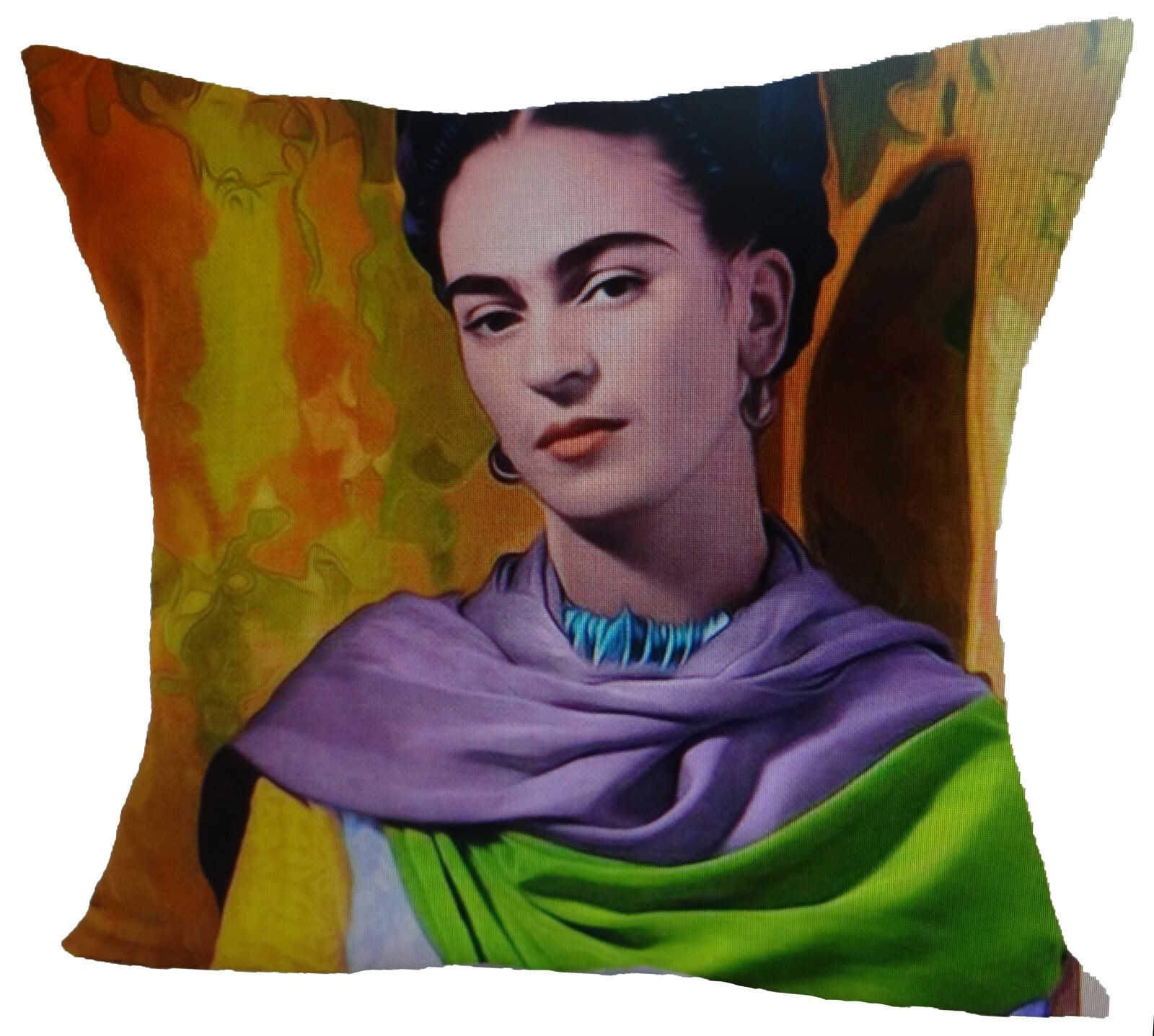 FRIDA KAHLO & KLIMT ART! Self Portrait Linen Blend Cushion Covers UK