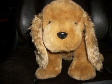 Adorable First  Main Plush Long Ears Dog Named Ginger Brown 11" inches Sitting