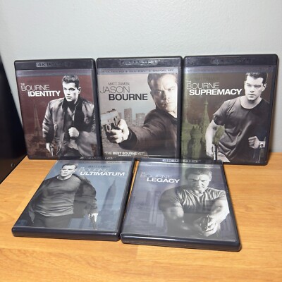 The Jason Bourne Complete Collection 4K UHD Blu-ray Set 5 Movie