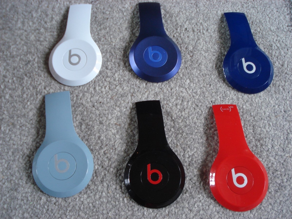 Beats Solo 2 Wired Headphones Side Panel-Black Blue Red Beats Solo 2 Wired Headphones Side Panel-Black Blue Red
