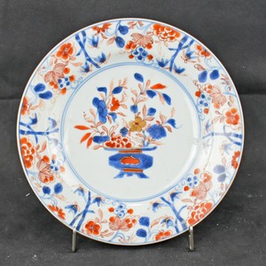 Chinese porcelain plate Imari decoration depicting flowers, Kangxi Period – N2